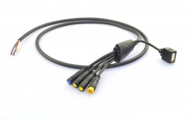 Splitter with USB cable
