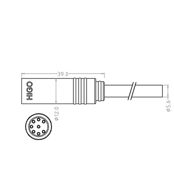 Main male cable connector