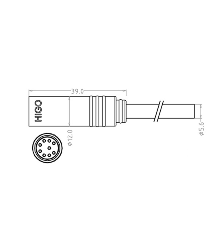 Main male cable connector