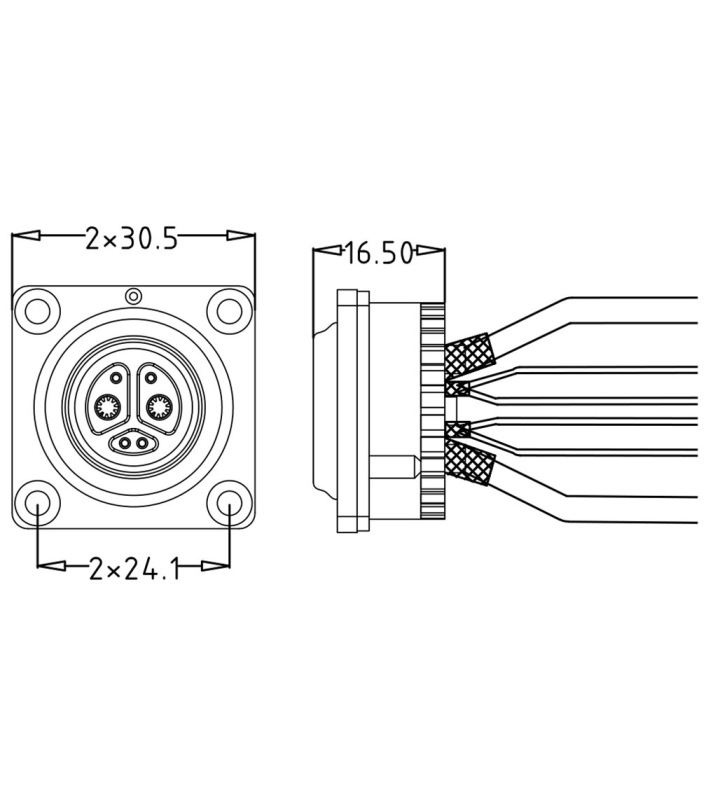 Female panel mount 