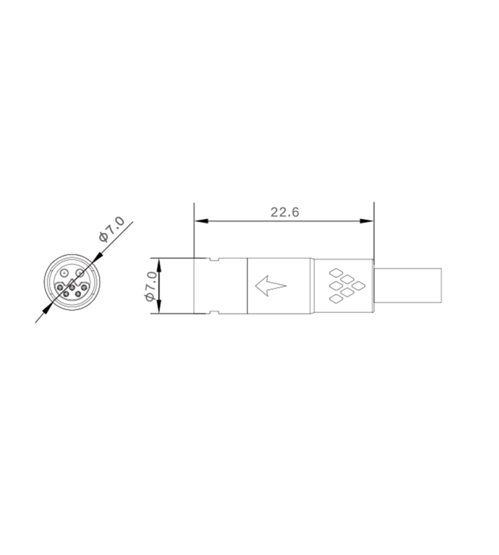 Male cable connector