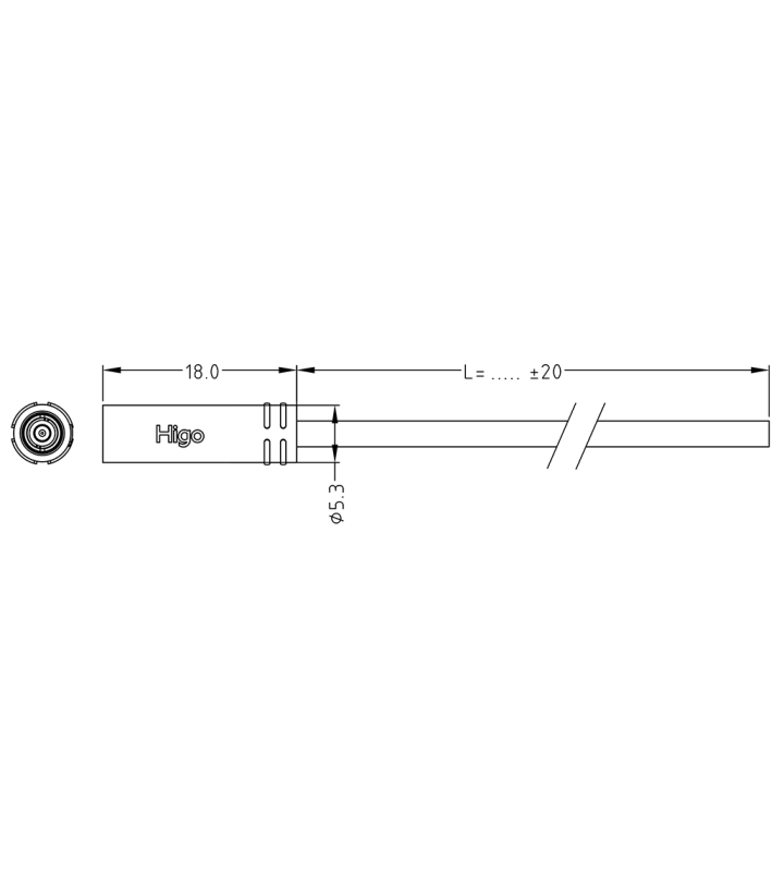 Micro B Male plug connector