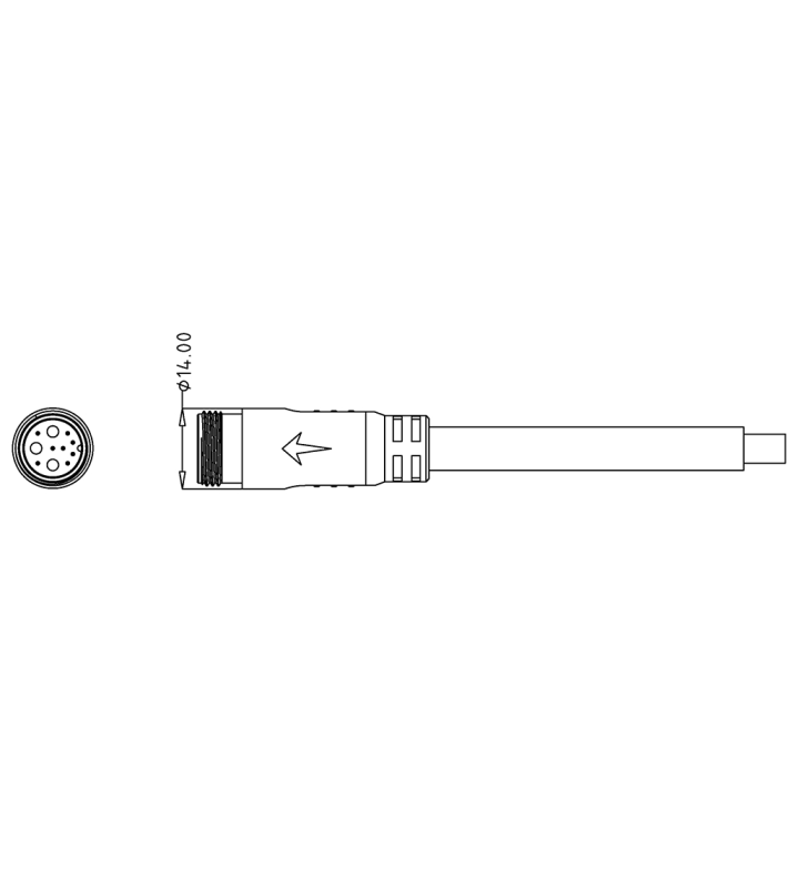 Male cable connector