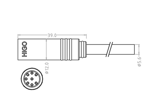 Main male cable connector