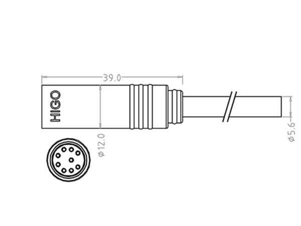 Main male cable connector