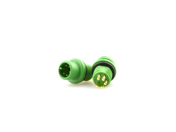 Mini B Male panel mount connector