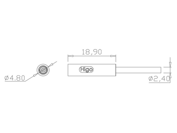 Micro A male plug connector