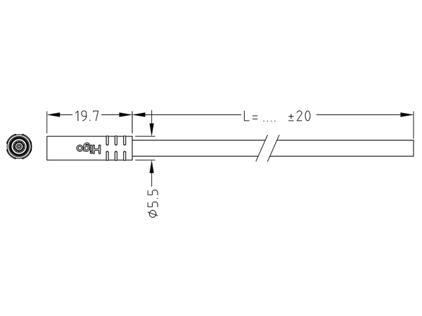 Micro A Female plug connector