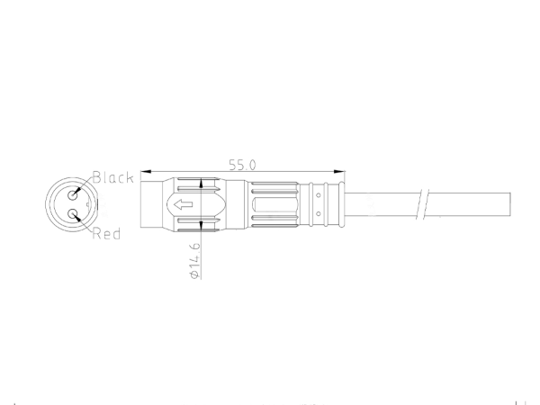 Male cable connector